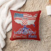 アメリカンクロアチアンルーツピロー クッション (ブランケット)