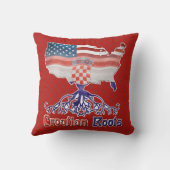 アメリカンクロアチアンルーツピロー クッション (裏面)