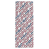 アメリカングランドパスターズ&ストライプアメリカ文字 ワインギフトバッグ (裏面)