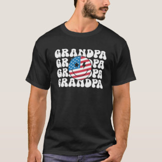 アメリカングランドパレトログルーヴィ7月の4日スマイルfa tシャツ