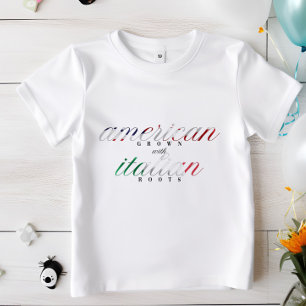 アメリカングロウン   ルーツイタリアンキッズ伝統シャツ Tシャツ
