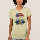 アメリカングロウン – Bajan Roots Womens T-Shirt Tシャツ (正面)