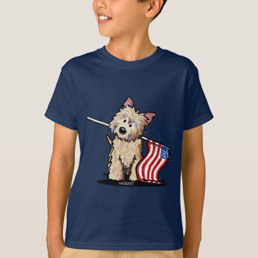 アメリカンケアン・テリア・キッズ・ダークTシャツ Tシャツ (正面)