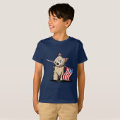アメリカンケアン・テリア・キッズ・ダークTシャツ Tシャツ (正面フル)