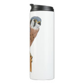 アメリカンケストレル鳥イラストレーション タンブラー (回転右)