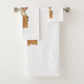 アメリカンケストレル鳥イラストレーション バスタオルセット (インサイチュ)