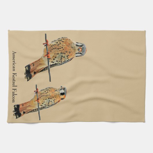 アメリカンケストレル《鳥》ハヤブサ キッチンタオル (横)