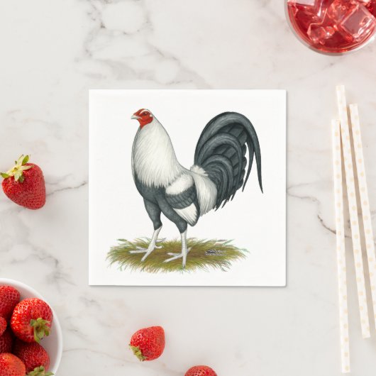 アメリカンゲームシルバーブルーガメコック スタンダードカクテルナプキン (インサイチュ)