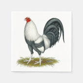 アメリカンゲームシルバーブルーガメコック スタンダードカクテルナプキン (正面)