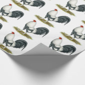 アメリカンゲームシルバーブルーガメコック ラッピングペーパー (角)