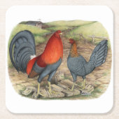 アメリカンゲームブルーレッズ スクエアペーパーコースター (正面)