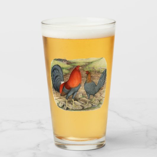 アメリカンゲームブルーレッズ タンブラーグラス (ドリンク正面)