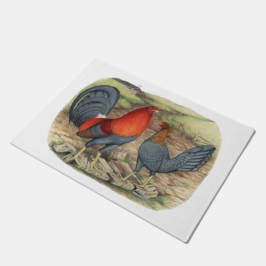 アメリカンゲームブルーレッズ ドアマット (アングル)