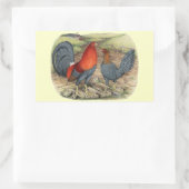 アメリカンゲームブルーレッズ 長方形シール (バッグ)