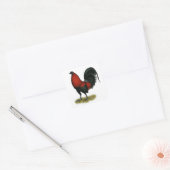 アメリカンゲームBBブラックレッドルースター スクエアシール (封筒)