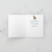 アメリカンコウテイ Garden Bird 野生生物 ありがとう カード (内部)