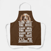 アメリカンコッカースパニエル犬ドッグあなたが作るすべてのスナック エプロン (正面)