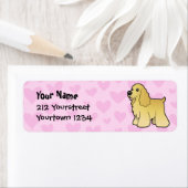 アメリカンコッカースパニエル犬ラブ ラベル (インサイチュ)