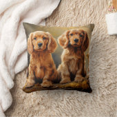 アメリカンコッカースパニエル犬子犬 クッション (ブランケット)