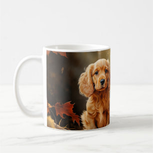 アメリカンコッカースパニエル犬子犬 コーヒーマグカップ