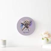 アメリカンコッカースパニエル犬子犬 ラウンド壁時計 (ホーム)