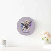 アメリカンコッカースパニエル犬子犬 ラウンド壁時計 (ホーム)