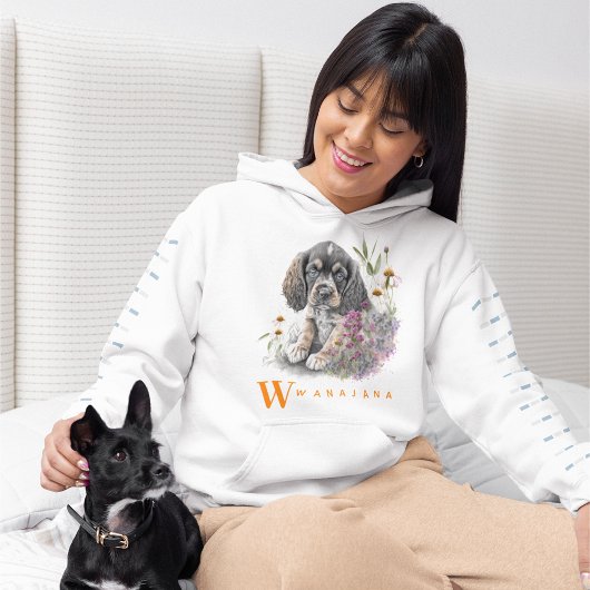 アメリカンコッカースパニエル犬犬かわいいペットフォトカスタム パーカ