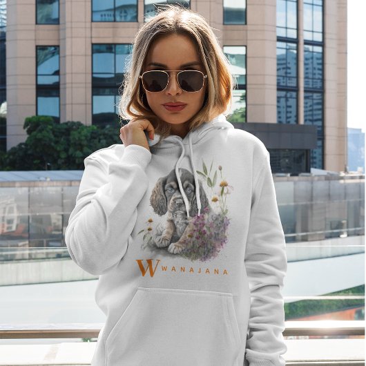 アメリカンコッカースパニエル犬犬かわいいペットフォトカスタム パーカ