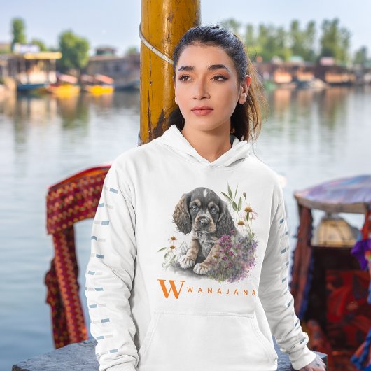 アメリカンコッカースパニエル犬犬かわいいペットフォトカスタム パーカ