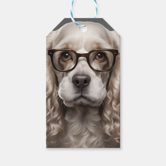 アメリカンコッカースパニエル犬 ギフトタグ (正面)