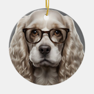アメリカンコッカースパニエル犬 セラミックオーナメント