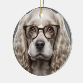 アメリカンコッカースパニエル犬 セラミックオーナメント (左)