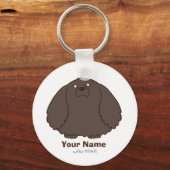 アメリカンコッカースパニエル "アメたま(ブラック)"<名入れ> キーホルダー (正面)