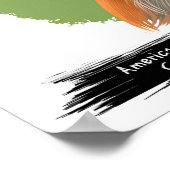 アメリカンコンハウンドポートレート |ペットポートレートプリント ポスター (角)