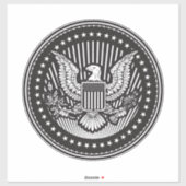 アメリカンコートオブアームズカスタムカットのビニールステッカー シール (シート)