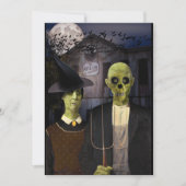 アメリカンゴシックハロウィーンハ幽霊のよく出るウス 招待状 (正面)
