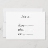 アメリカンゴシックハロウィーンハ幽霊のよく出るウス 招待状 (裏面)