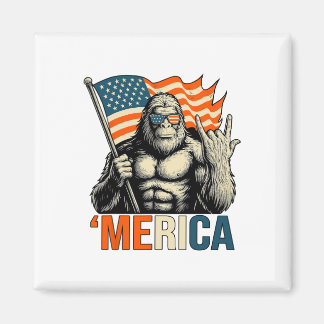 アメリカンゴリラフラグサングラス面白い愛国心 マグネット