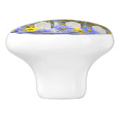 アメリカンゴールドフィンチバードハウスフラワーガーデン セラミックノブ (側面)