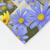 アメリカンゴールドフィンチバードハウスフラワーガーデン フリースブランケット (角)