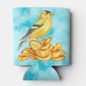 アメリカンゴールドフィンチポテトチップスバードイラストレーション 缶クーラー (裏面)