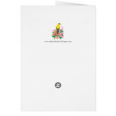 アメリカンゴールドフィンチワシントン州バード空白の (裏面)