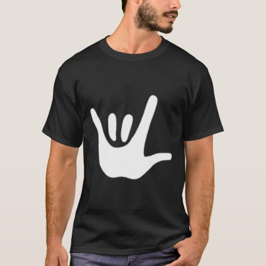 アメリカンサイン言語愛ASLろう認識度 Tシャツ (正面)