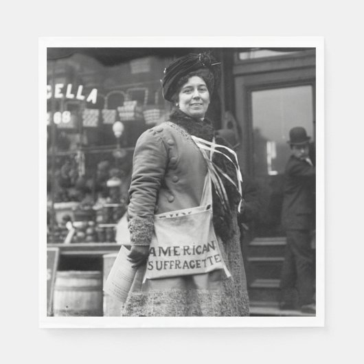 アメリカンサグラゲット， 1910 スタンダードランチョンナプキン (正面)