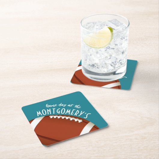 アメリカンサッカーアクア スクエアペーパーコースター (インサイチュ)