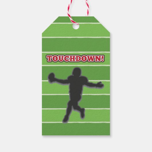 アメリカンサッカーキッズまたは大人誕生日 ギフトタグ (裏面)