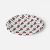 アメリカンサッカーグリディロンボール誕生日名 ペーパープレート (アングル)