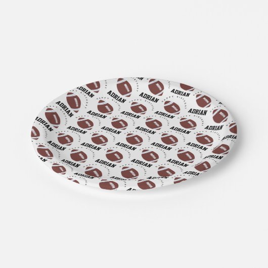 アメリカンサッカーグリディロンボール誕生日名 ペーパープレート (アングル)