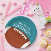 アメリカンサッカーゲームデイアクア ペーパープレート (パーティー)