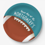 アメリカンサッカーゲームデイアクア ペーパープレート (正面)